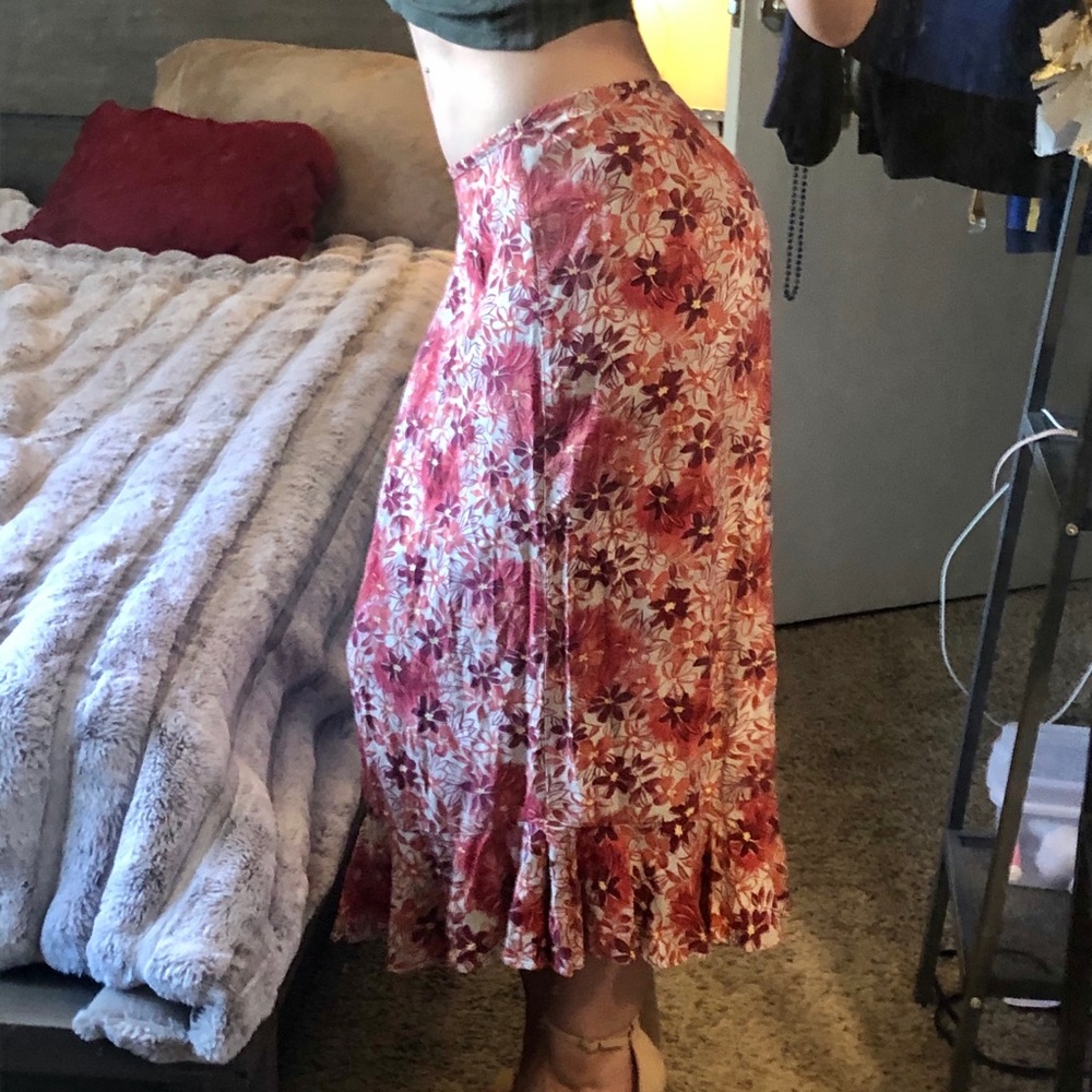 Floral maxi skirt